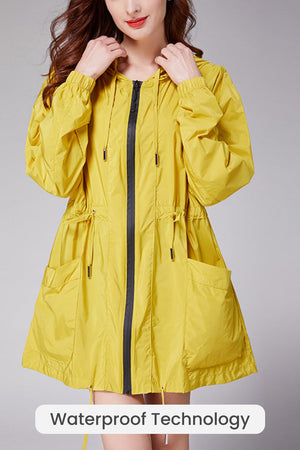 Travel Ready Outdoor Raincoat Windbreaker with Bag