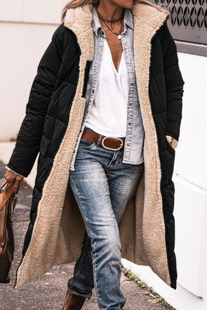 Sherpa-Lined Hooded Teddy Coat