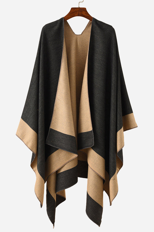 One Size Elegant Knitted Poncho