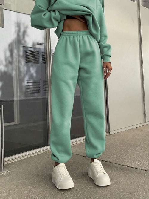 Athleisure at its Finest: Cotton-Blended Two-Piece Tracksuit